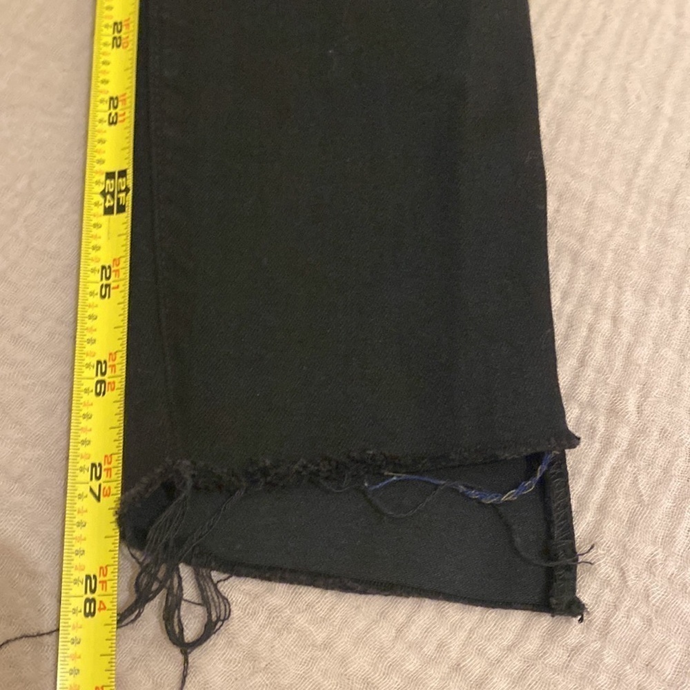 Mother stunner zip ankle step gray not guilty black jeans . Size 25. - Picture 10 of 15